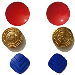 American Summer Vintage 80's Lot of 3 Pairs Pierce